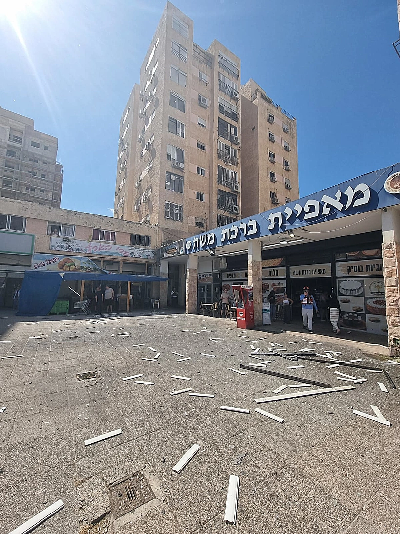 פגיעה ישירה בבניין בקריית ים