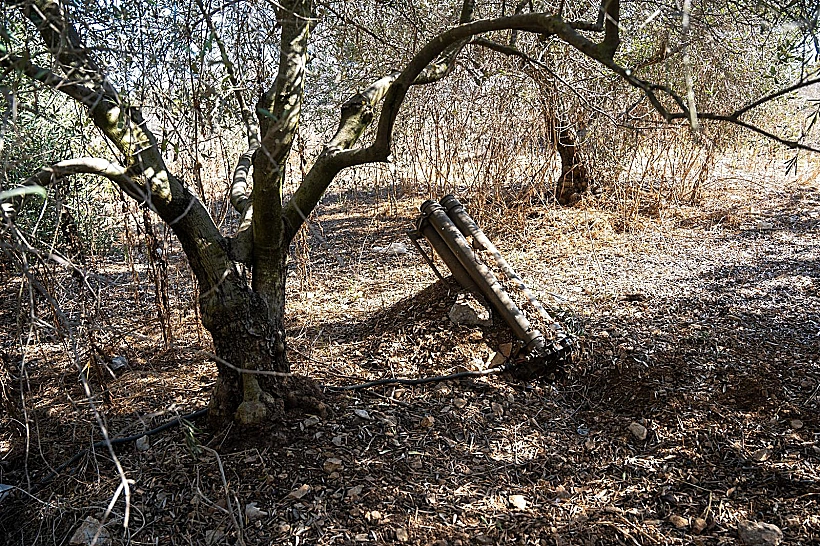 משגר טילים המכוון לישובי הצפון בישראל