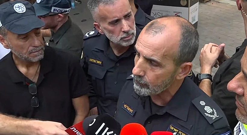 מפכ"ל המשטרה, רנ"צ דני לוי, בזירת הפיגוע