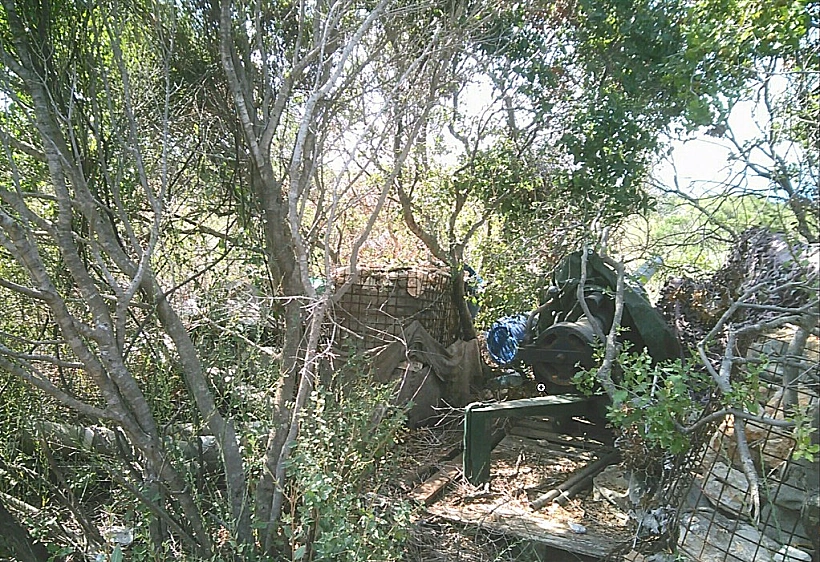 משגר שהושמד בדרום לבנון