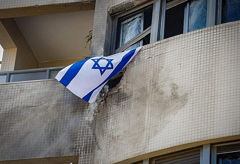 בניין הדיור המוגן שנפגע מכטב"ם בהרצליה
