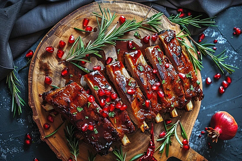 צלעות טלה עם רימונים