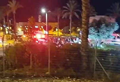 פגיעת כטב"ם באזור בנימינה