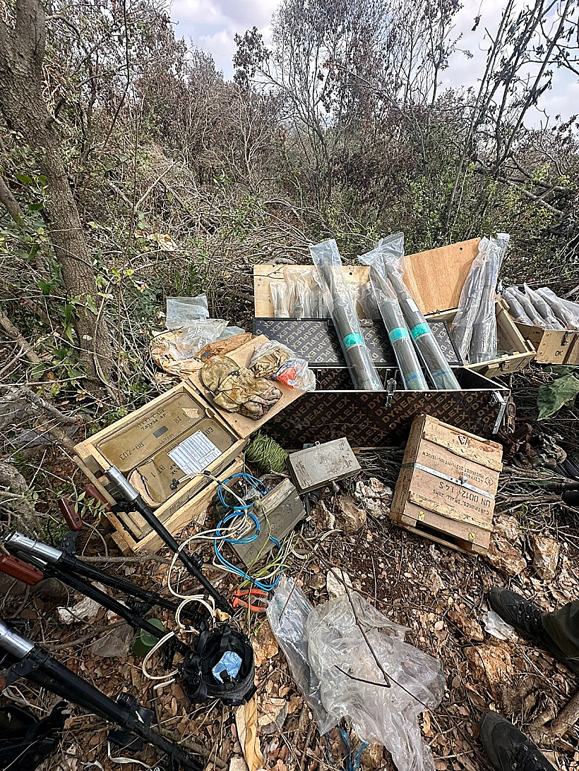 אמצעי לחימה שאותרו על ידי כוחות צה"ל בדרום לבנון