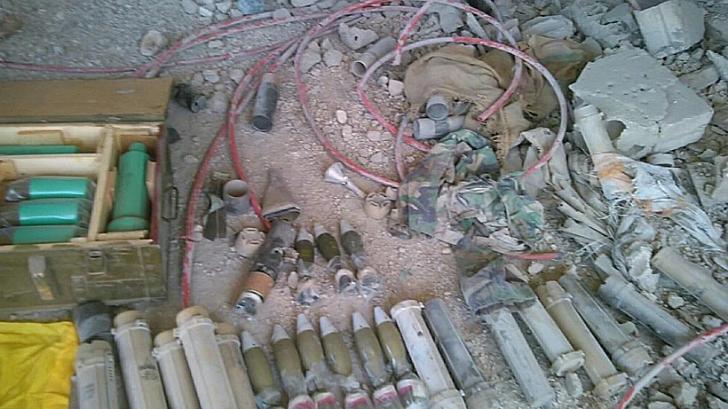 אמצעי הלחימה שאיתרו לוחמים בדרום לבנון