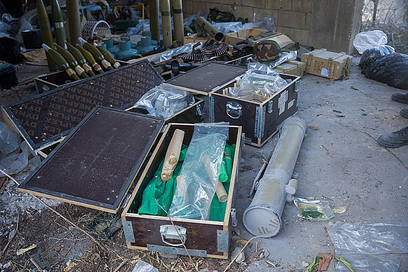 אמל"ח שאותר בפעילות צה"ל בדרום לבנון