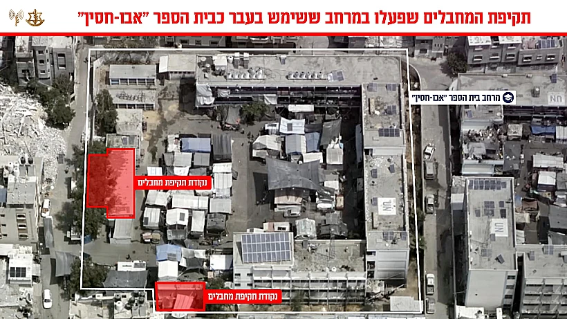 אינפוגרפקיה של מתחם פיקוד ושליטה ממנו פעלו המחבלים בצפון הרצועה