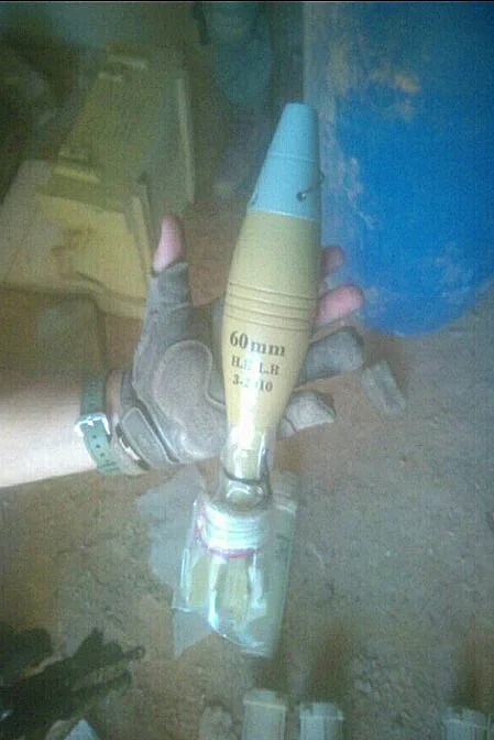 אמצעי לחימה שנמצאו בדרום לבנון