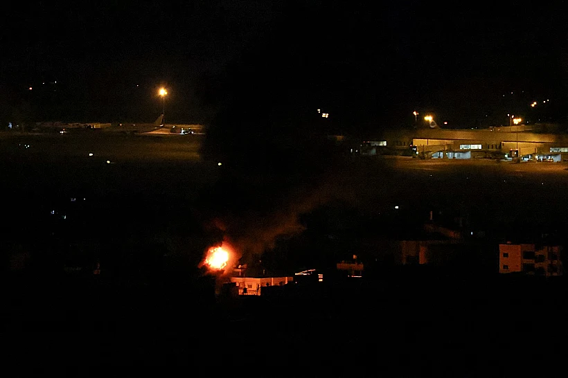 תקיפות בסמוך לנמל התעופה הבינלאומי בביירות