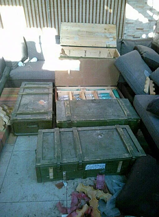 אמצעי הלחימה שאותרו על ידי לוחמי יחידת מגלן בלבנון