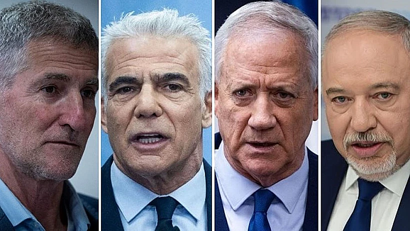 אביגדור ליברמן, בני גנץ, יאיר לפיד יאיר גולן