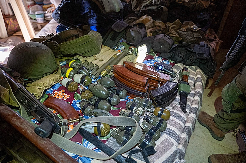 אמצעי לחימה שאותרו בדרום לבנון