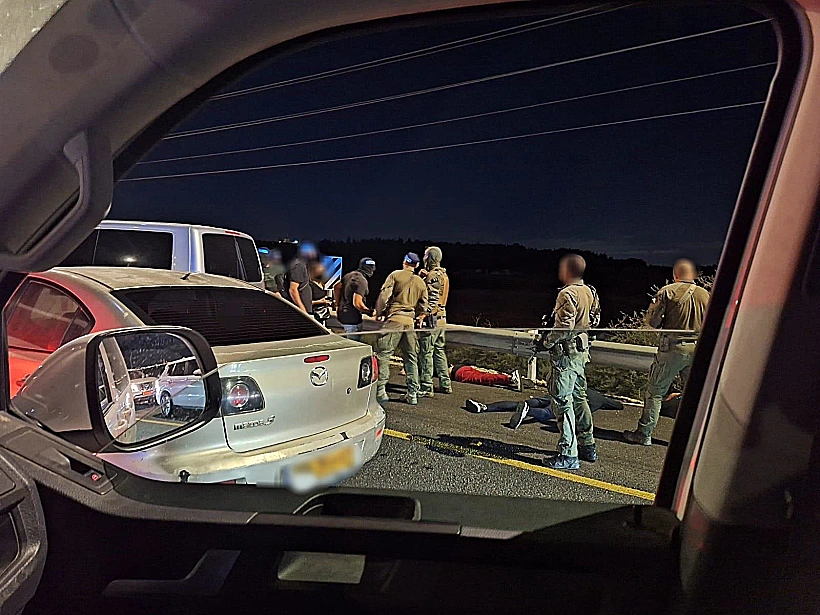 רגע המעצר של חוליית תושבי בית צפאפא שהוכוונה ע"י איראן