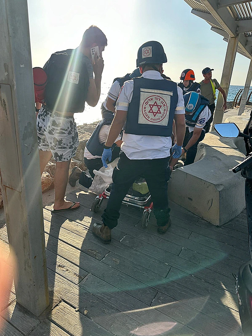 פינוי הפצוע בנהריה