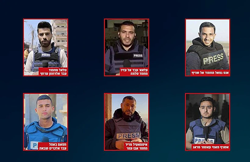 ששת עיתונאי אל-ג'זירה שנחשפו כמחבלי חמאס וג'יהאד