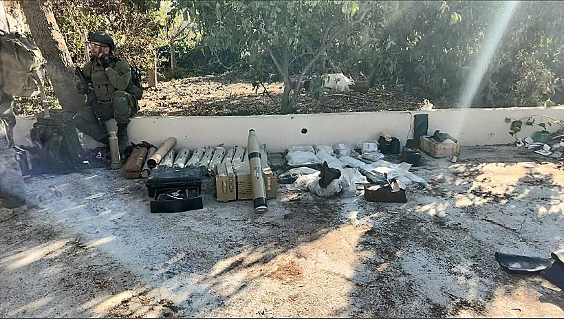 אמצעי לחימה שאותרו במתחם שהייה תת-קרקעי בדרום לבנון