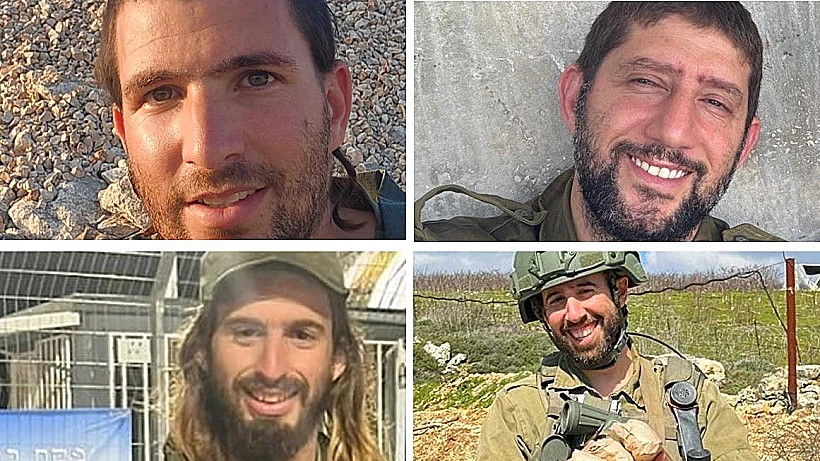 מימין למעלה: רס"ב (במיל') מרדכי חיים אמויאל, רס"ם (במיל') שמואל הררי, רס"ל (במיל') שובאל בן נתן, רס"ר (במיל') שלמה אביעד ניימן