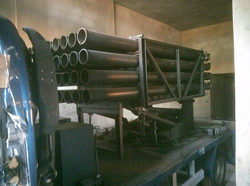 משאיות המשגרים שאותרו ע"י כוחות אוגדה 91