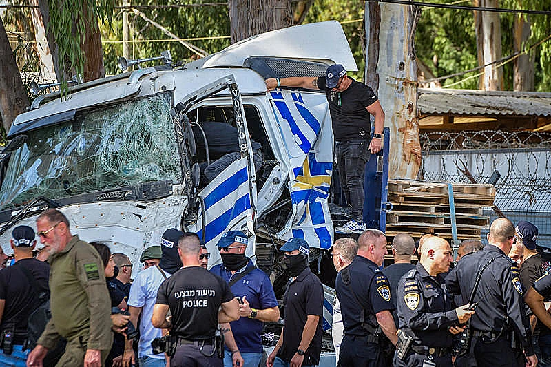זירת הפיגוע בגלילות