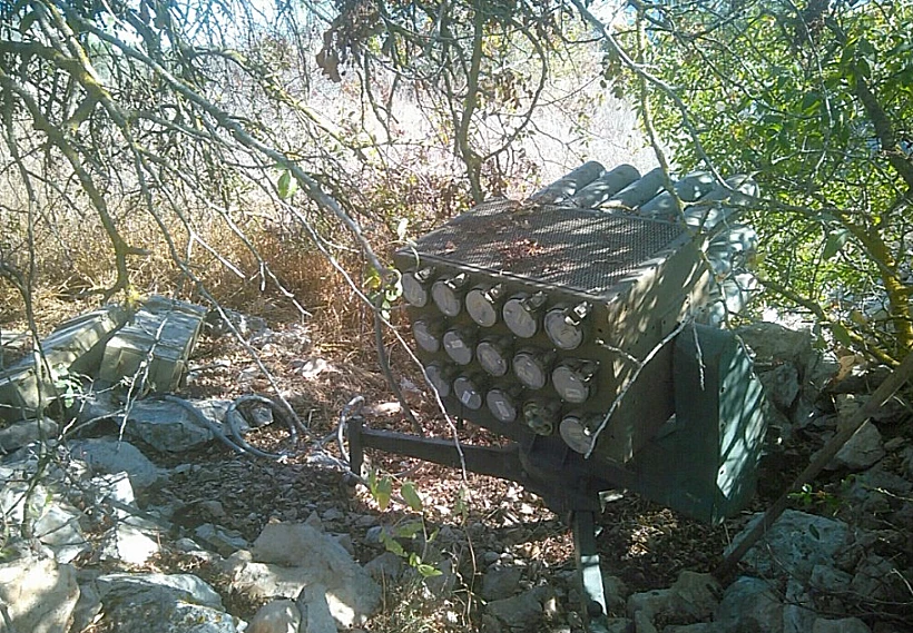 משגרי רקטות שאותרו בדרום לבנון