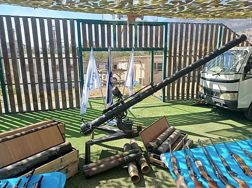 אמצעי לחימה שאותרו על-ידי כוחות חטיבה 769 בכפר כילא בלבנון