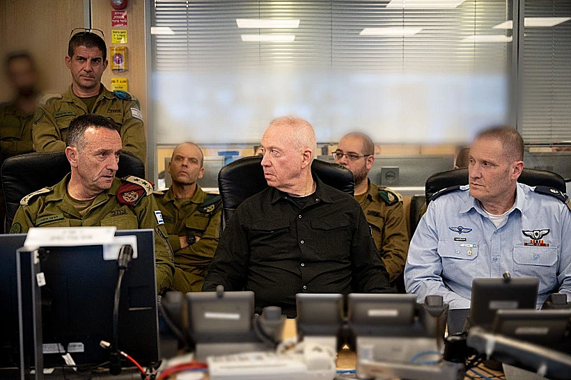 שר הביטחון יואב גלנט והרמטכ"ל הרצי הלוי