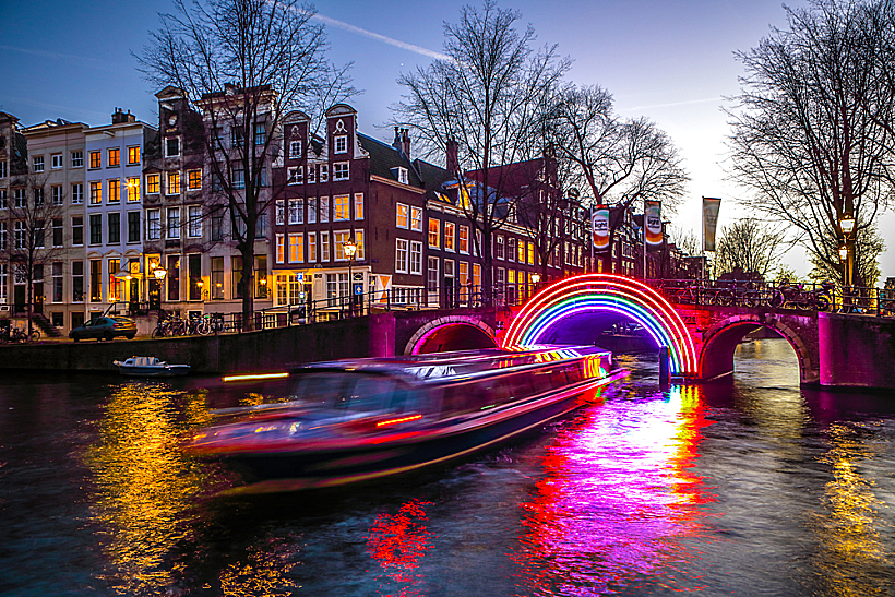 פסטיבל האורות באמסטרדם Amsterdam Light Festivalin