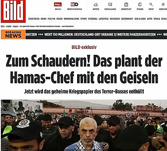 כותרת עיתון הבילד בהדלפת המסמכים