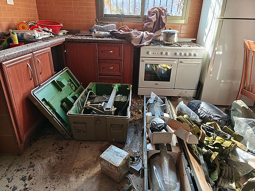 אמל"ח שאותר בבית בדרום לבנון