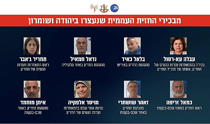 מבכירי ארגון הטרור 'החזית העממית לשחרור פלסטין' שנעצרו ביהודה ושומרון