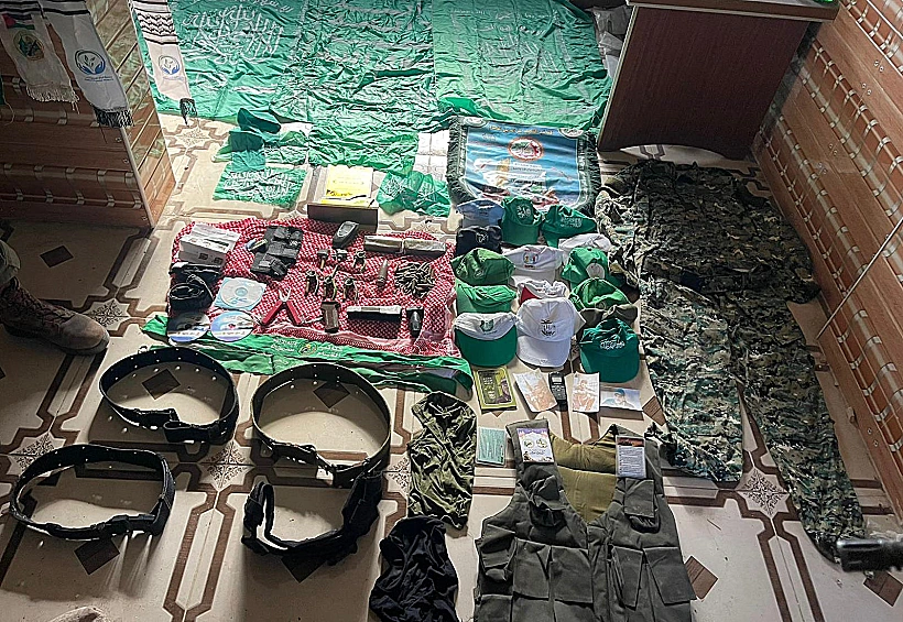 אמצעי לחימה שאותרו במרחב ג׳באליה ברצועת עזה