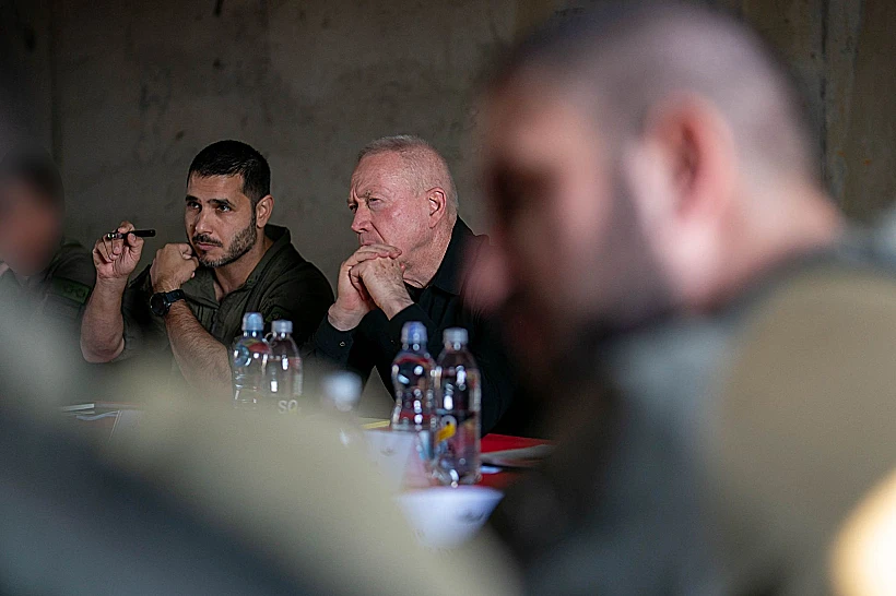 שר הביטחון יואב גלנט בסיור ביחידת אגוז בצפון