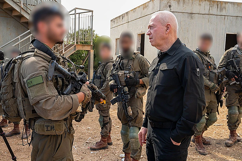 שר הביטחון יואב גלנט בסיור ביחידת אגוז בצפון