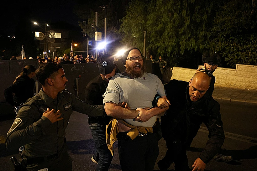 מעצר בהפגנה בירושלים