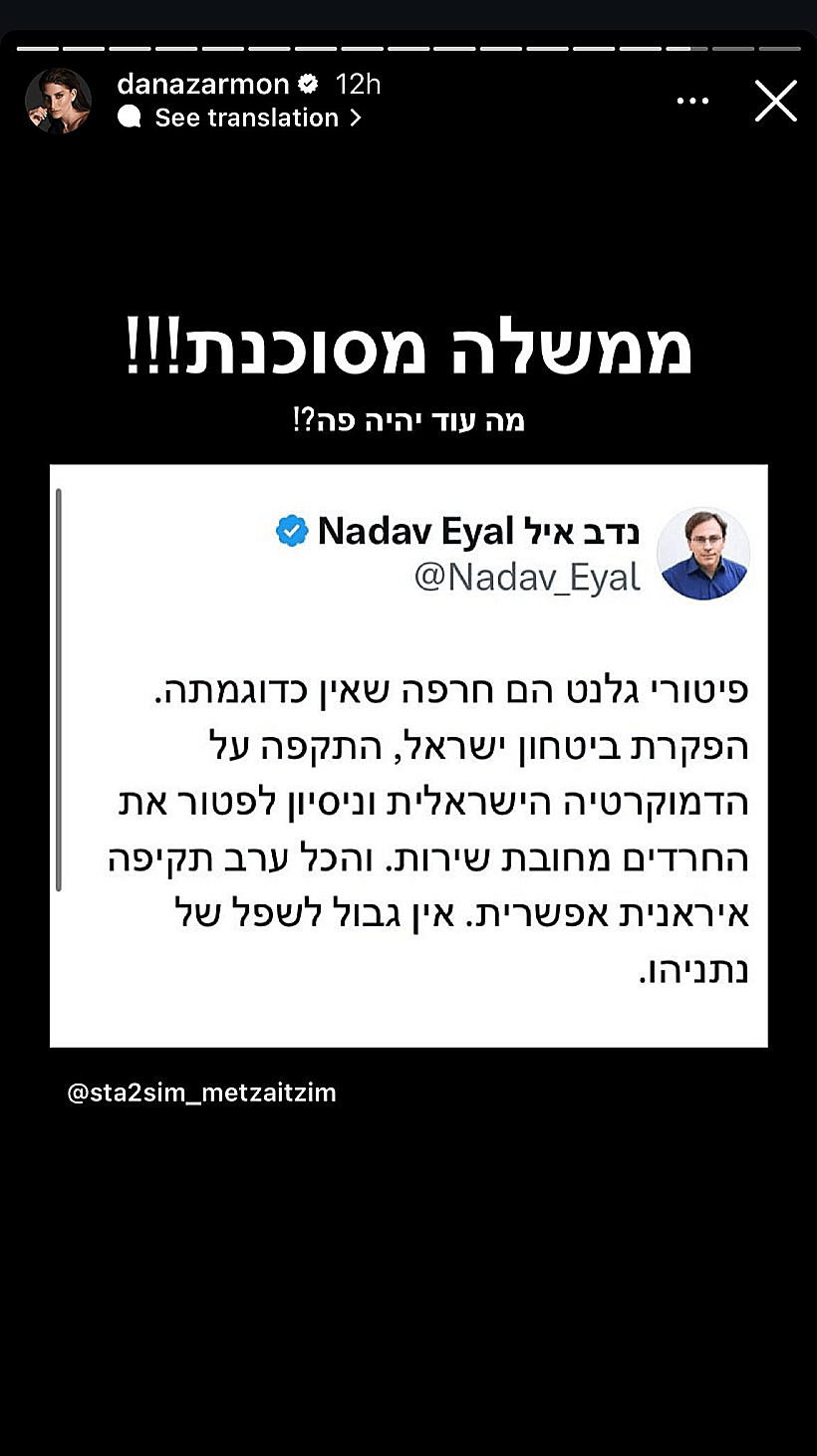 הסטורי של דנה זרמון