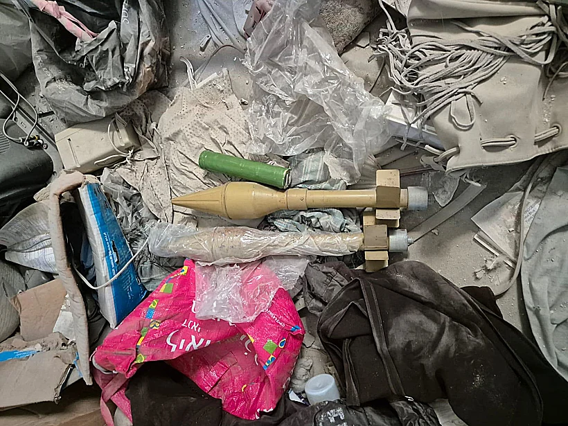 אמצעי לחימה שאותרו בסמוך למסגד ברפיח