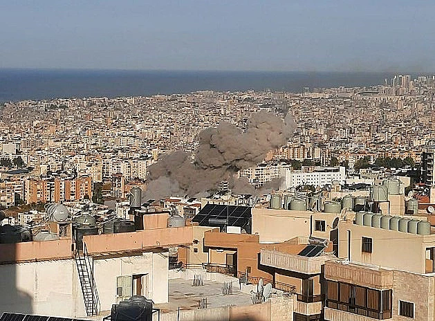 תקיפה ישראלית בדאחיה בביירות