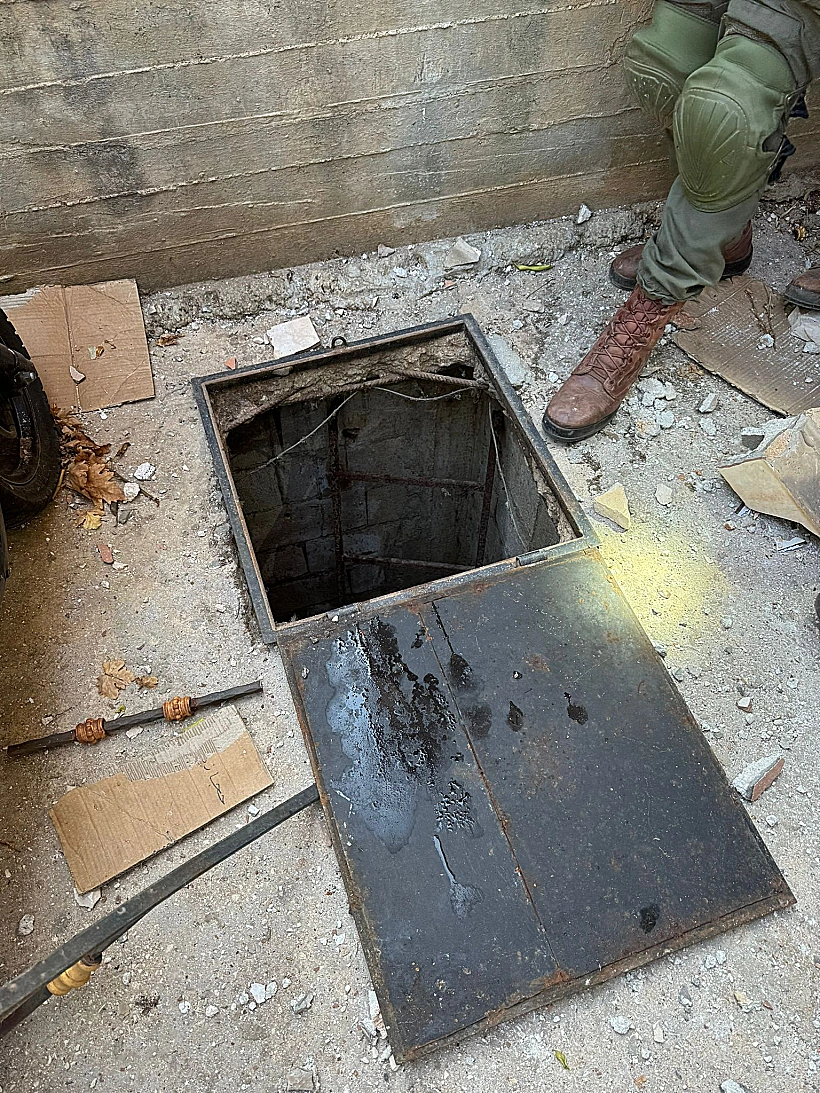 פיר מנהרה שאותר על ידי סיירת חרוב בדרום לבנון