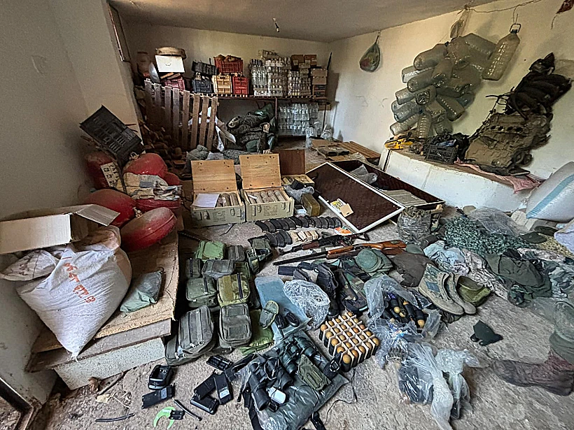 אמל"ח של חיזבאללה שאותר על ידי סיירת חרוב