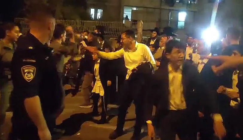 הפגנת חרדים נגד גיוס לצה"ל