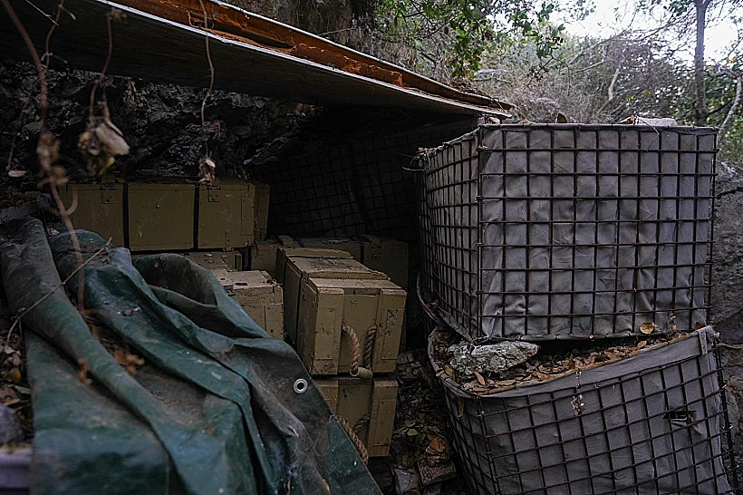 מחסן אמל"ח שאותר בדרום לבנון