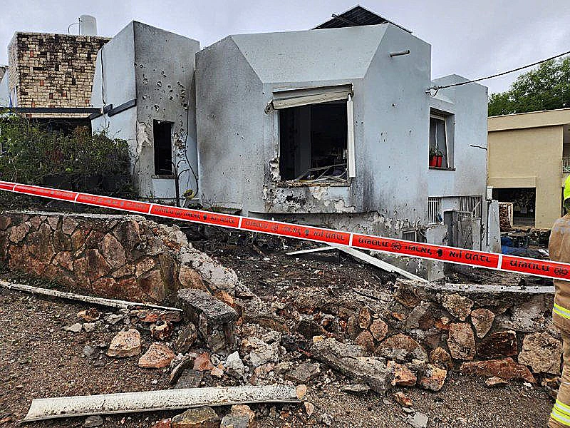 פגיעה ישירה בבית בכרמיאל