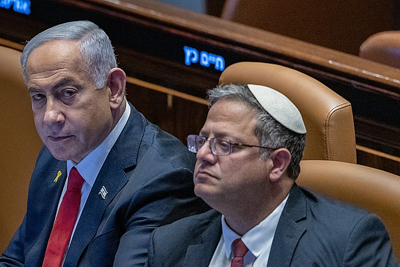 רה"מ נתניהו והשר בן גביר בכנסת