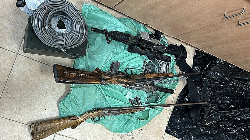 נשקים שאותרו בפעילות בג'נין