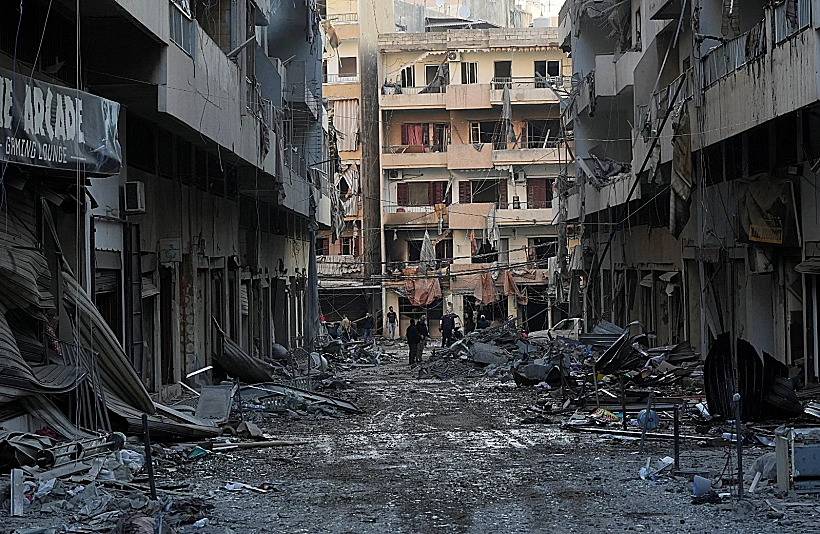 לבנון זירת התקיפה בביירות