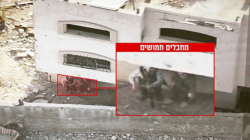 עזה מחבלים חמושים שזוהו וחוסלו על-ידי הכוחות בג'באליה