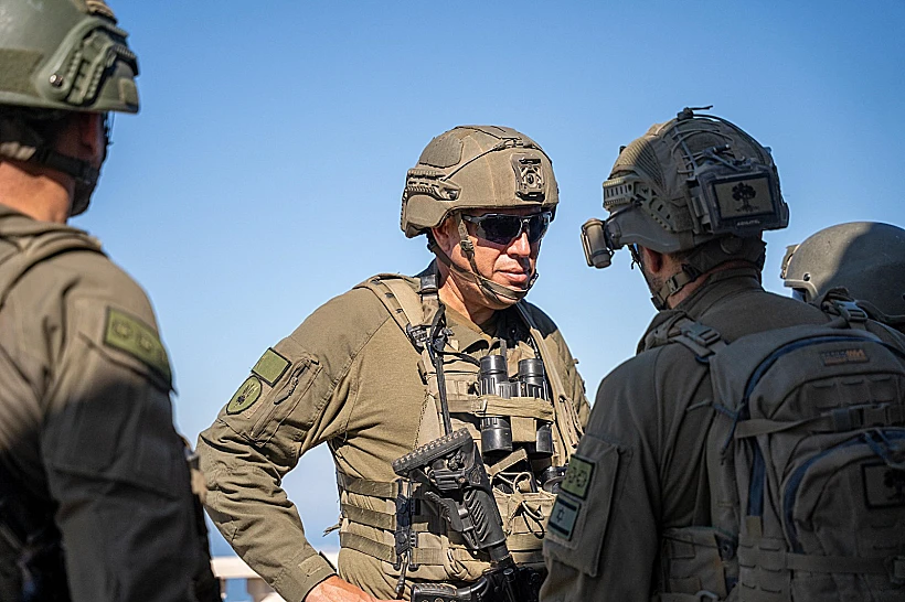 ביקור מפקד אוגדה 36, תת-אלוף מורן עומר בדרום לבנון