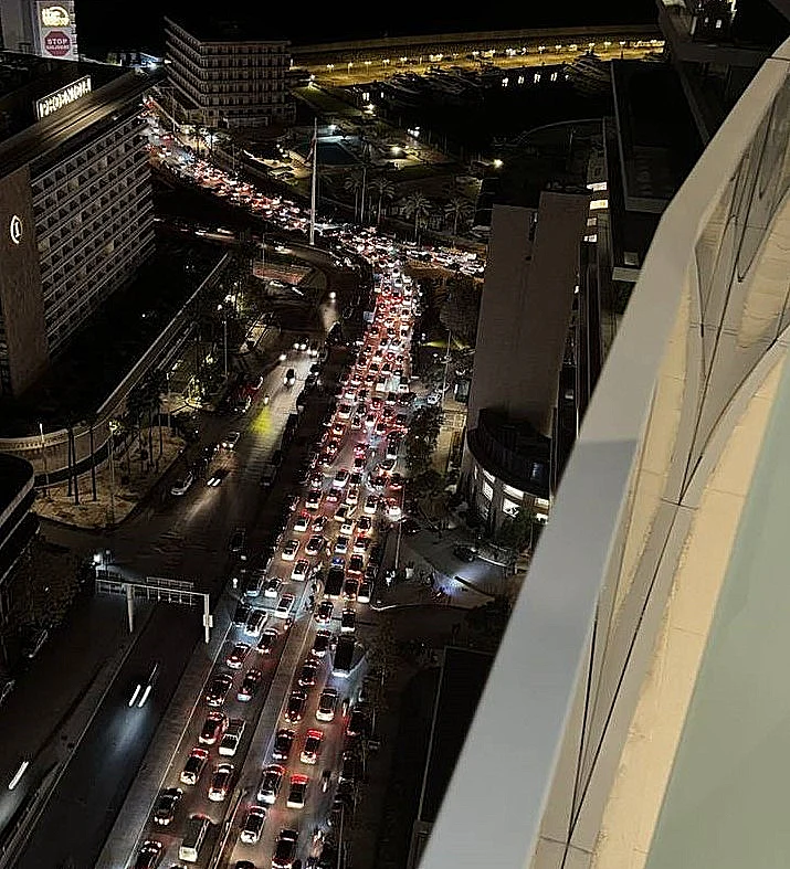 פקקים בביירות אחרי אזהרות צה"ל