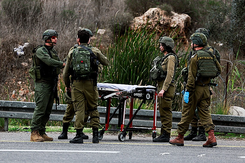 זירת הירי לעבר אוטובוס סמוך לאריאל