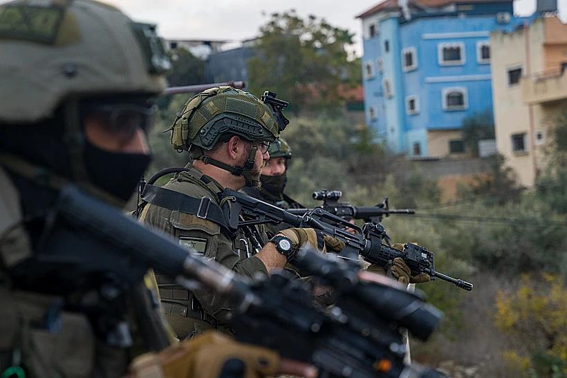 פעילות הכוחות בביתו של המחבל בכפר עינאבוס